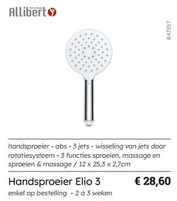 Handsproeier elio 3