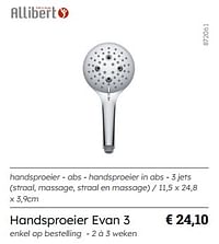 Handsproeier evan 3-Allibert