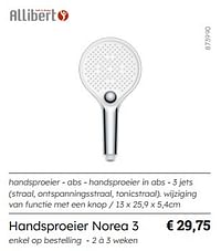 Handsproeier norea 3-Allibert