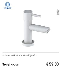 Toiletkraan-Sanimar