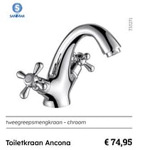 Toiletkraan ancona-Sanimar