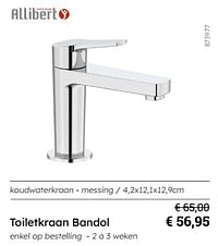 Toiletkraan bandol-Allibert