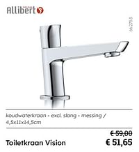 Toiletkraan vision-Allibert