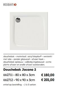 Douchebak jacana 2-Allibert