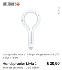 Handsproeier livia 1-Allibert