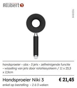 Handsproeier niki 3