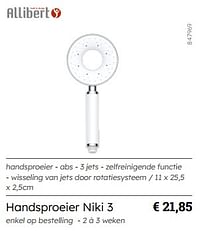 Handsproeier niki 3-Allibert