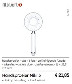 Handsproeier niki 3