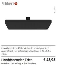 Hoofdsproeier edes-Allibert