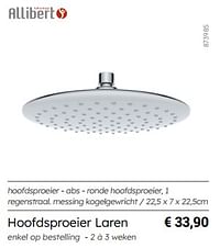 Hoofdsproeier laren-Allibert