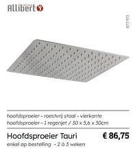 Hoofdsproeier tauri-Allibert