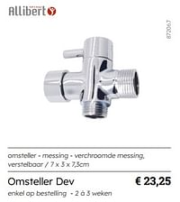 Omsteller dev-Allibert