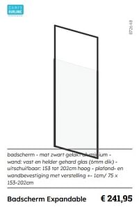 Badscherm expandable-Aurlane