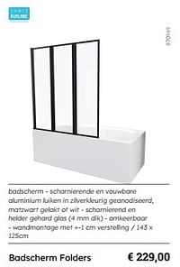 Badscherm folders-Aurlane