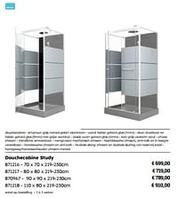 Douchecabine study-Aurlane