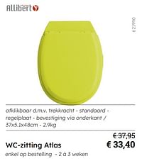 Wc-zitting atlas-Allibert