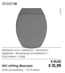 Wc-zitting baccara