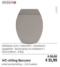 Wc-zitting baccara-Allibert