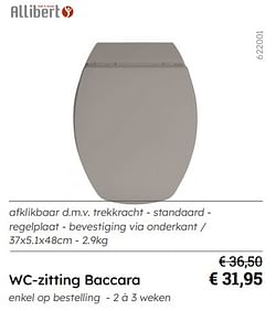 Wc-zitting baccara