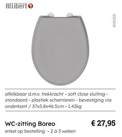 Wc-zitting boreo