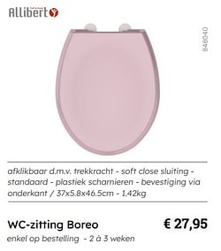 Wc-zitting boreo