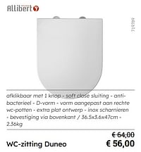 Wc-zitting duneo-Allibert