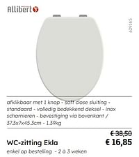 Wc-zitting ekla-Allibert