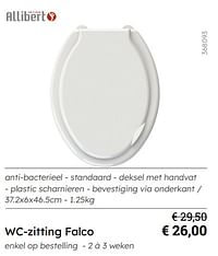 Wc-zitting falco-Allibert