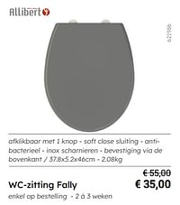 Wc-zitting fally-Allibert