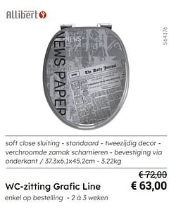 Wc-zitting grafic line