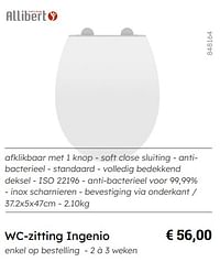 Wc-zitting ingenio-Allibert