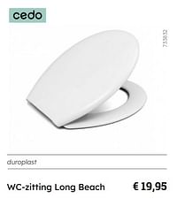 Wc-zitting long beach-Cedo