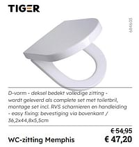 Wc-zitting memphis-Tiger