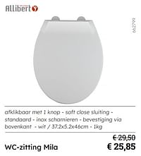 Wc-zitting mila-Allibert