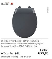 Wc-zitting mila-Allibert