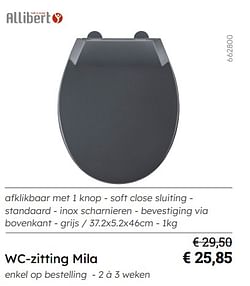 Wc-zitting mila