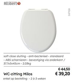 Wc-zitting milos