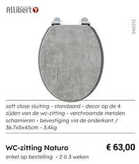 Wc-zitting naturo-Allibert