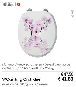 Wc-zitting orchidee