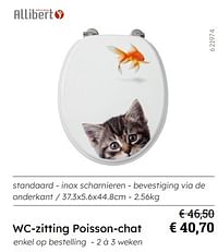 Wc-zitting poisson-chat-Allibert