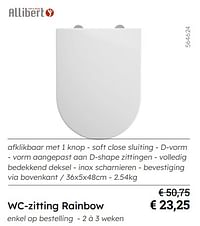 Wc-zitting rainbow-Allibert