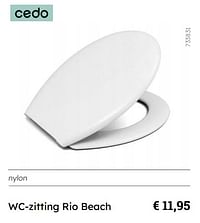 Wc-zitting rio beach-Cedo