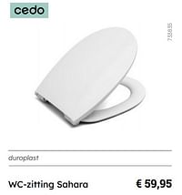 Wc-zitting sahara-Cedo