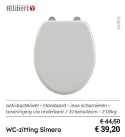 Wc-zitting simero