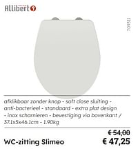 Wc-zitting slimeo-Allibert