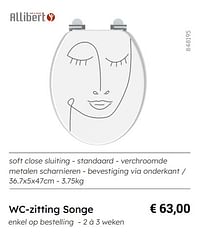 Wc-zitting songe-Allibert