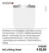 Wc-zitting steel-Allibert