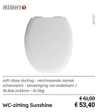 Wc-zitting sunshine-Allibert