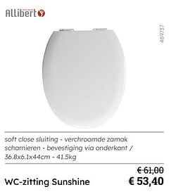 Wc-zitting sunshine