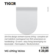 Wc-zitting veiros-Tiger